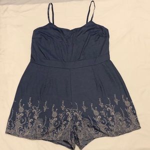 Chambray Romper